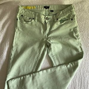 Mint j crew toothpick jeans